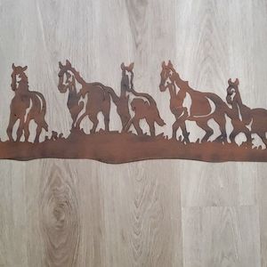 Metal horse sign